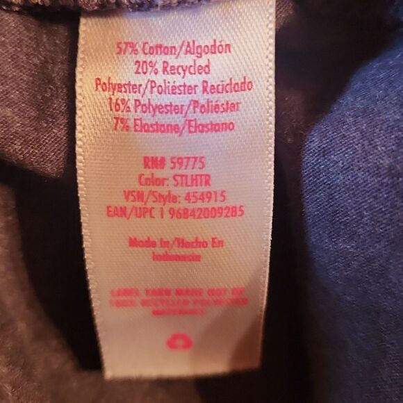 Justice Activewear Full Length Stretch Leggings Bundle, Large, Black & Grey - Picture 8 of 9